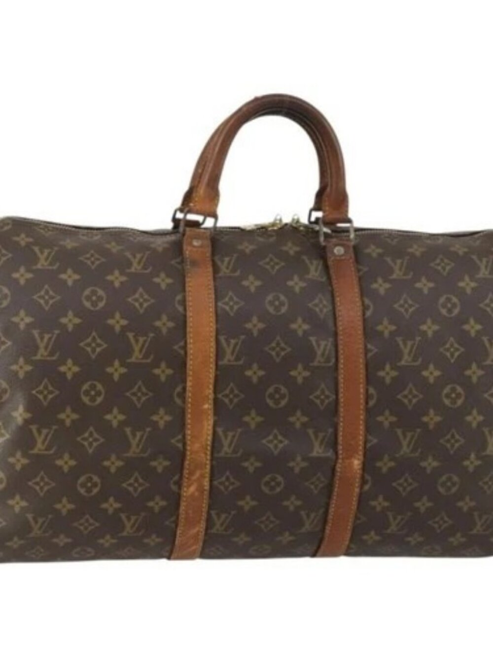 LOUIS VUITTON Monogram Keepall 50 Boston Bag M41426 LV Auth 162280